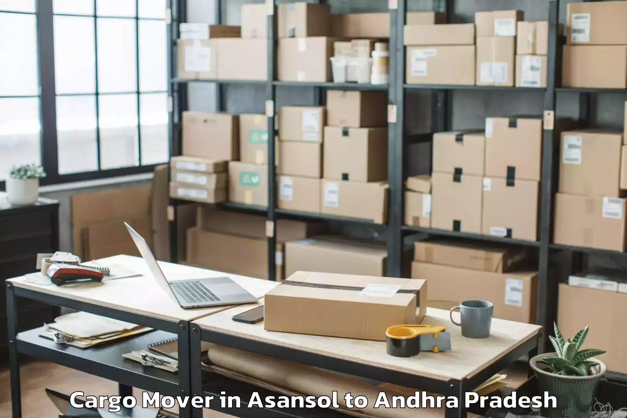 Reliable Asansol to Vignan University Guntur Cargo Mover